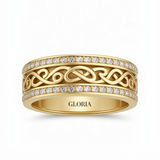 Bright Hollow Gold Ring
