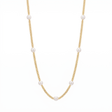 Chain Necklace with Pearls