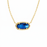 Classic Oval Sapphire Necklace
