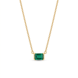 Delicate Emerald Necklace