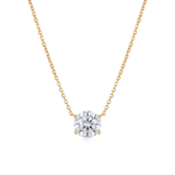 Elegant Crystal Solitaire Necklace