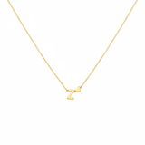 Elegant Gold Heart Initial Necklace