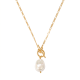 Elegant Golden Pearl Necklace