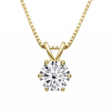 Elegant Moissanite Solitaire Necklace