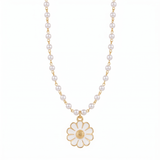 Pearl Daisy Pendant Necklace