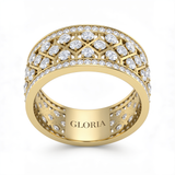 Radiant Gold Sparkle Ring