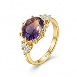 Radiant Purple Gold Ring
