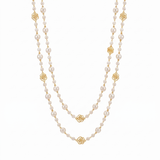 Timeless Gold Pearl Pendant Necklace