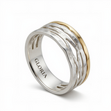 Vintage Gold & Silver Hollow Ring