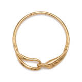 Bold Textured Gold Chain Choker Necklace