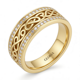 Bright Hollow Gold Ring