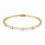 Chic Elegant Bracelet in Bright Gold