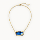 Classic Oval Sapphire Necklace