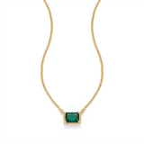 Delicate Emerald Necklace