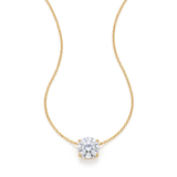 Elegant Crystal Solitaire Necklace
