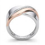 Elegant Rose Gold Sparkle Ring