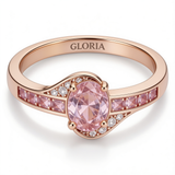Exclusive Rose Crystal Gold Ring