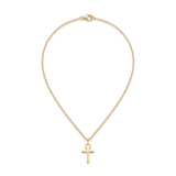 Golden Ankh Pendant Necklace