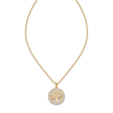 Shining Tree of Life Round Pendant