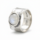 Silver Moonstone Ring