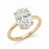Elegant Oval Crystal Promise Ring