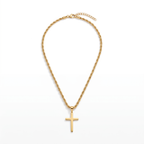 Unisex Gold Cross Necklace