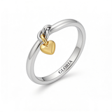 Vintage Dangling Heart Silver Ring