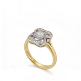 Vintage Zirconia Gold Ring