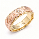 Antique Rose Flower Gold Ring