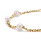 Chain Necklace with Pearls