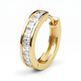 Chic Gold & Crystal Hoop Earrings