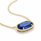 Classic Oval Sapphire Necklace
