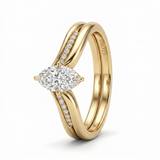 Drop Crown Gold Ring