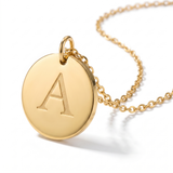 Elegant Gold Letter Pendant Necklace