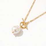 Elegant Golden Pearl Necklace