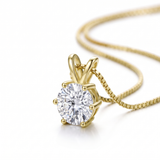 Elegant Moissanite Solitaire Necklace