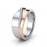 Elegant Rose Gold Sparkle Ring