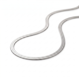 Elegant Silver Flat Necklace