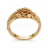 Floral Golden Ring