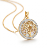 Shining Tree of Life Round Pendant