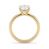Elegant Oval Crystal Promise Ring