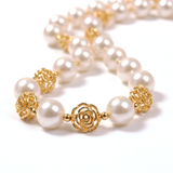 Timeless Gold Pearl Pendant Necklace