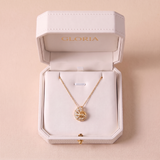 Crystal Shell Pendant Necklace