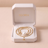 Elegant Golden Pearl Necklace