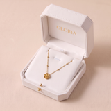 Golden Rose Pendant Necklace