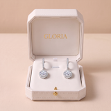 Sterling Silver 1 Carat Moissanite Earrings