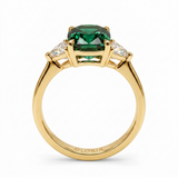 Vintage-Inspired Gemstone Gold Ring