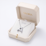 Chic Bubble Letter Necklace — sterling silver, in GLORIA gift box