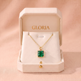 Emerald Square Necklace