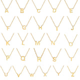 Shining Alphabet Pendant Necklace
